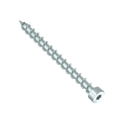 HECO-TOPIX-plus, Zylinderkopf, T-Antrieb, Vollgewinde, weiß verzinkt, A3K - Réf. 61949