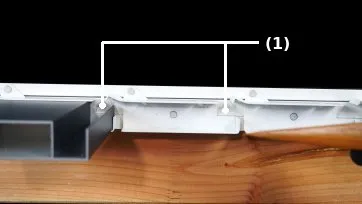 Verstärkte Fixierung – zweite Möglichkeit (Aluminiumlamellen)