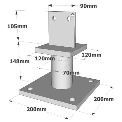 KIT ISBMAX + vier Bolzen WAM16-151/30 - Réf. PISBMAXIG-K