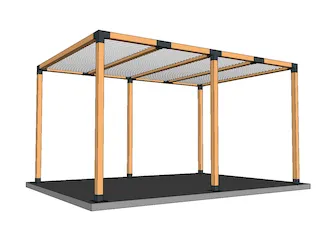 Online-Angebot für die 90mm Struktur der bioklimatischen Pergola