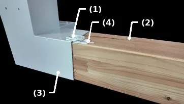Struktur mit Pergola-Verbindern
