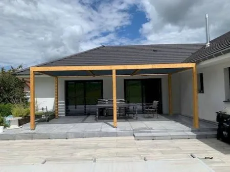 Gerhards Terrasse – endlich vor Sonne geschützt – unsichtbare Befestigungen