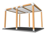 Vorschaubild des Artikels : Online-Kostenvoranschlag für eine angebaut bioklimatische Pergola mit 120 mm Struktur
