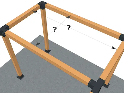 Wie bestimmen Sie die Maße Ihrer Pergola?