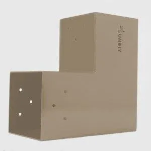 Bild des SUNDIY-Verbinders beige-sand - 90 mm L-Form, 2 Richtungen