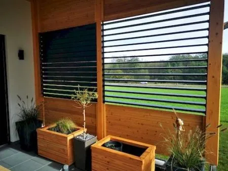 Die windgeschützte Veranda von Lea und Max