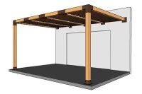 Vorschaubild des Artikels : Pergola mit 120-mm-Konstruktion