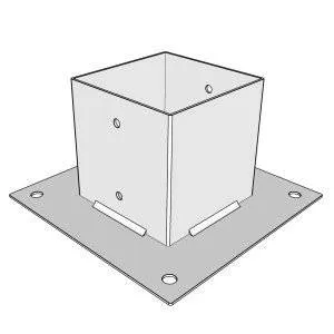 Topfhalter SUNDIY WEISS – Innendurchmesser: 120 mm