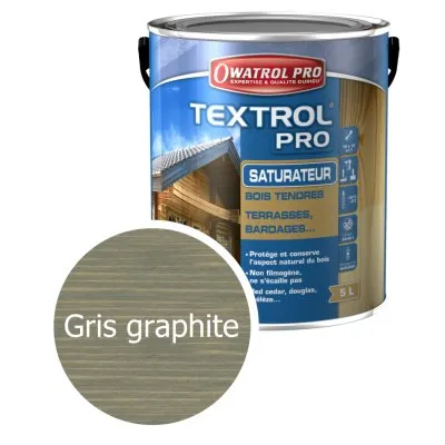 TEXTROL PRO - Spezieller Außen-Weichholz-Sättiger - graphitgrau - Réf. 1155