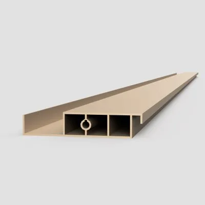 XL-Aluminiumblatt 27 mm, Länge 2 m50, RAL7016 strukturiertes Anthrazitgrau