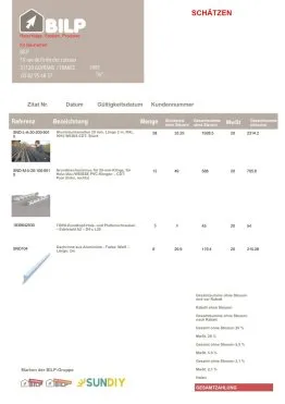 Ihr Angebot – klar, detailliert, maßgeschneidert