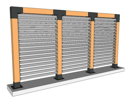 Online-Angebot für Ihren Sichtschutz mit einer 120 mm Struktur