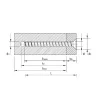 HECO MULTI-MONTI-plus F-Schraube - Senkkopf - D7,5 x L60 (48511/42590) - Réf. 48511