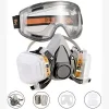 Halbmasken-Atemschutzmaske/Doppelschicht-Maskenschutz/Montierte Filter/Wiederverwendbare Atemschutzmaske - Réf. FAT5-XYYFR-PN452401