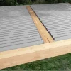 XL-Aluminiumblatt 27 mm, Länge 2 m50, RAL7016 strukturiertes Anthrazitgrau