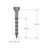 Stahl-Holz-Verbindungsschrauben, SSH8.0X60 - Réf. 75136